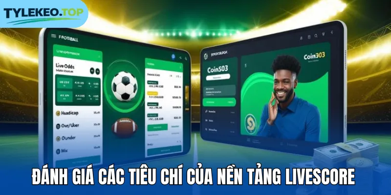 Đánh giá các tiêu chí của nền tảng livescore xanh chín