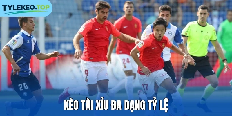 Kèo tài xỉu đa dạng tỷ lệ