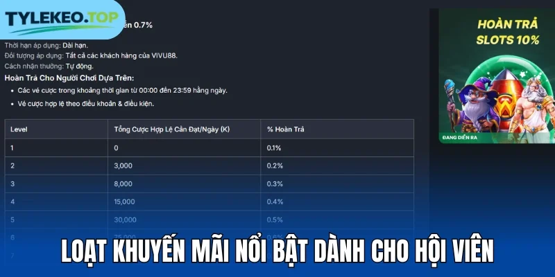 Loạt khuyến mãi nổi bật dành cho hội viên