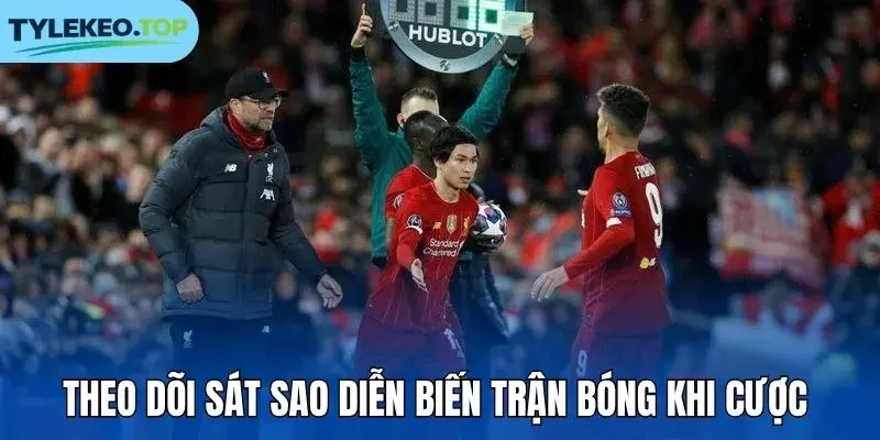Theo dõi sát sao diễn biến trận bóng khi cược 