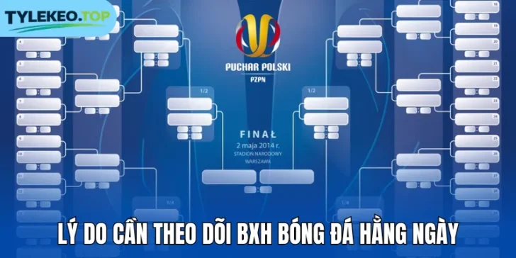 Lý do cần theo dõi BXH bóng đá hằng ngày